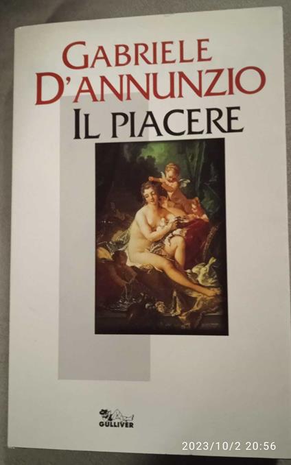 Il piacere - Gabriele D'Annunzio - copertina