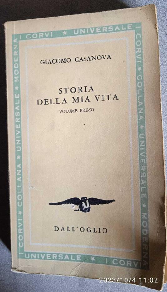 Storia della mia vita - vol. 1 - Casanova Giacomo - copertina