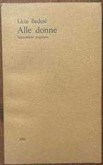 alle donne canzoniere popolare