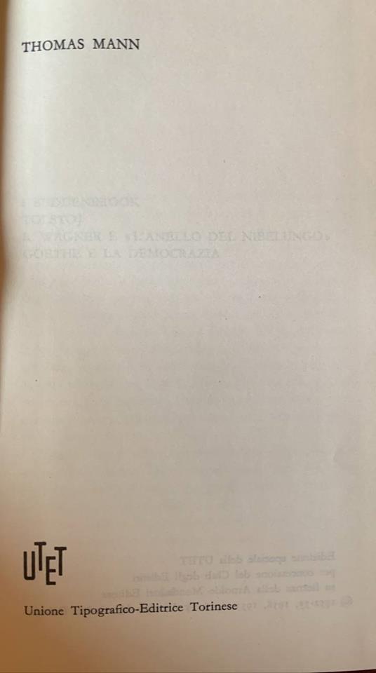 Le opere - Thomas Mann - copertina