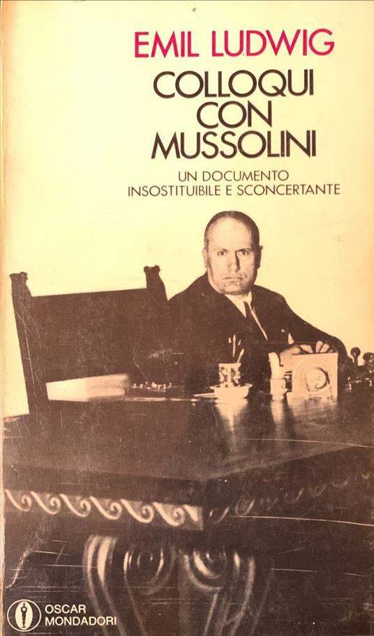 Colloqui con Mussolini - Emil Ludwig - copertina