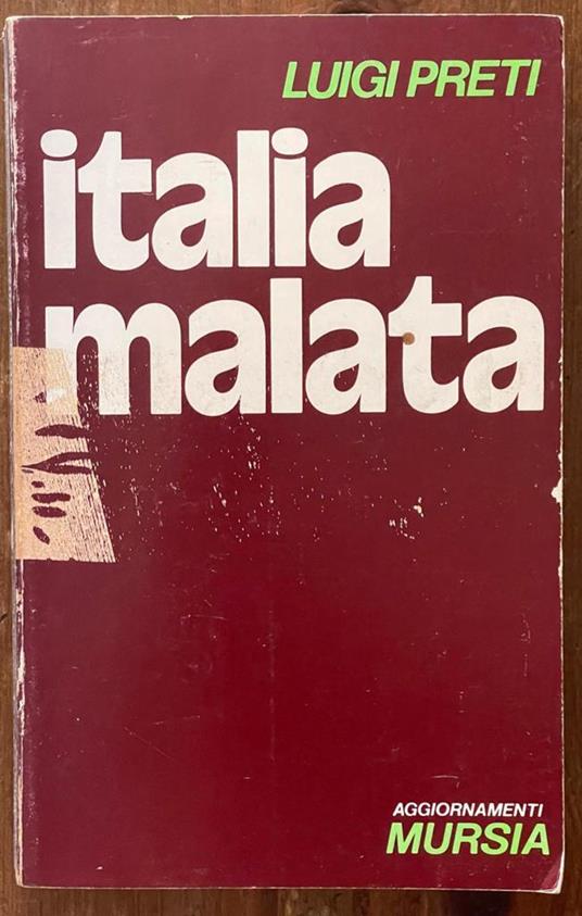 italia malata - Luigi Preti - copertina