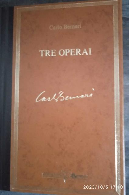 Tre operai - Carlo Bernari - copertina