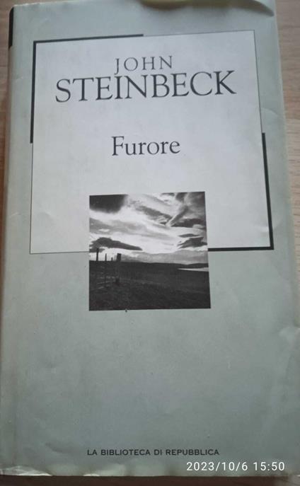 Furore - John Steinbeck - copertina