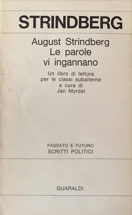 Le parole vi ingannano - August Strindberg - copertina