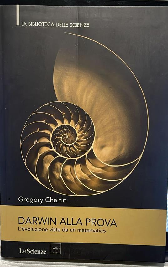 Darwin alla prova. L'evoluzione vista da un matematico - copertina