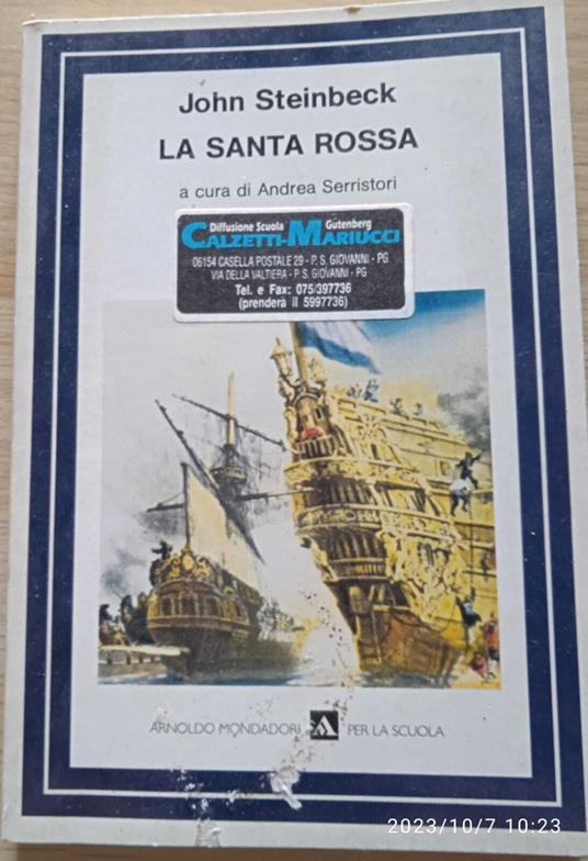 La Santa rossa - John Steinbeck - copertina