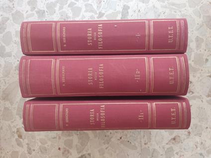 Storia della filosofia 3 volumi - Nicola Abbagnano - copertina