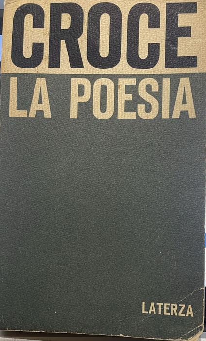 La poesia - Benedetto Croce - copertina
