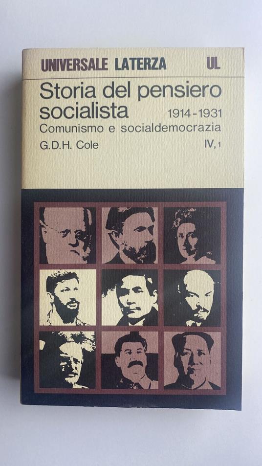 Storia del pensiero socialista. 1914-1931. IV: 1, 2 - George Douglas Howard Cole - copertina