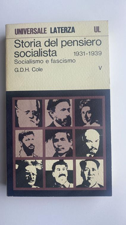 Storia del pensiero socialista. V. Socialismo e fascismo. 1931 - 1939 - George Douglas Howard Cole - copertina