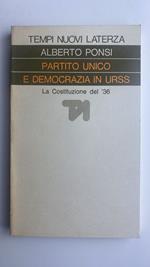 Partito unico e democrazia in Urss. La costitizione del '36