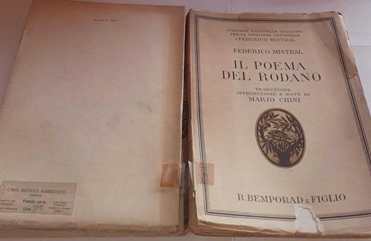 Il poema del Rodano. Traduzione introduzione e note di Mario Chini. Volume III - Frédéric Mistral - copertina
