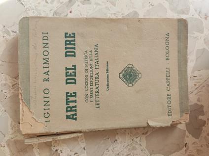 Arte del dire - copertina