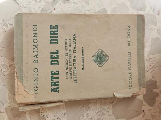 Arte del dire - copertina