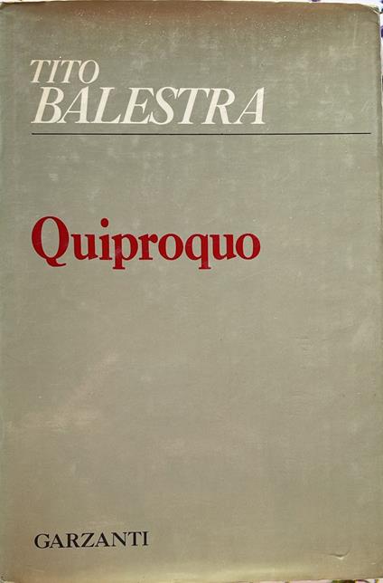 Quiproquo - copertina