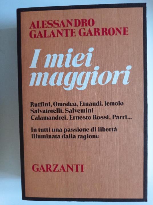 I miei maggiori - Alessandro Galante Garrone - copertina