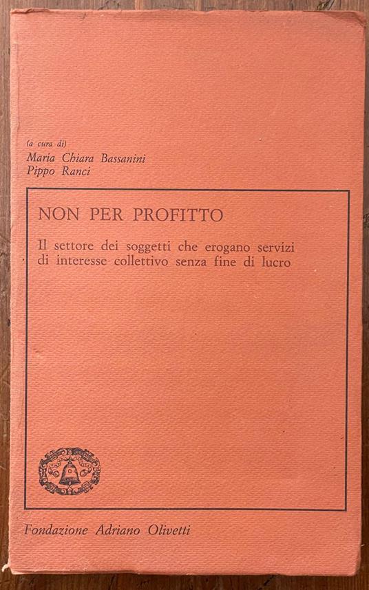 Non per profitto - copertina