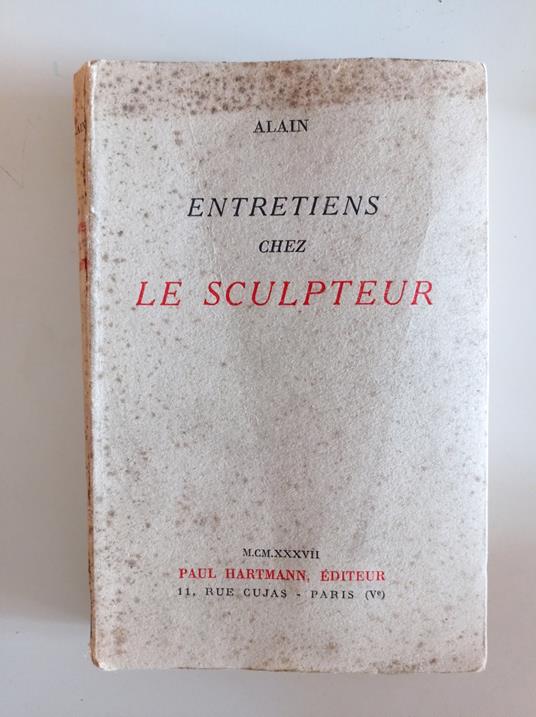 Entretiens chez le sculpteur - Alain - copertina