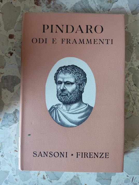 Odi e frammenti - Pindaro - copertina