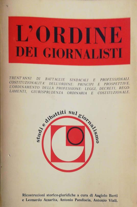 L' ordine dei giornalisti - copertina