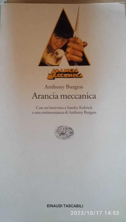 Arancia meccanica - Anthony Burgess - copertina