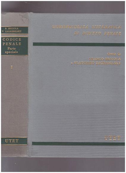 Codice penale parte speciale Vol. I - copertina