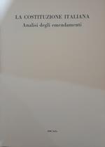 La costituzione italiana. Analisi degli emendamenti