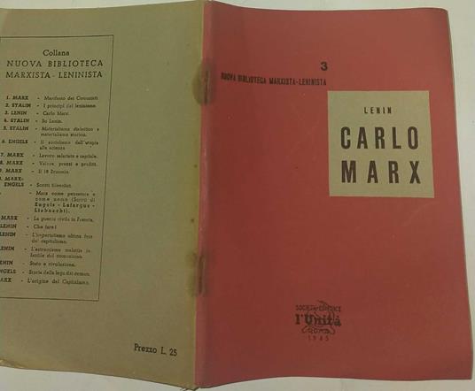 Carlo Marx - Lenin - copertina