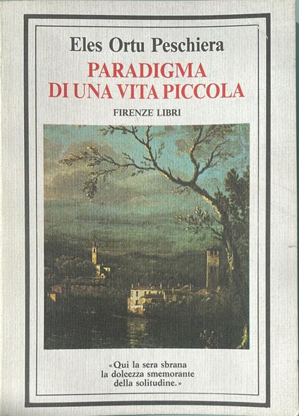 Paradigma di una vita piccola - copertina