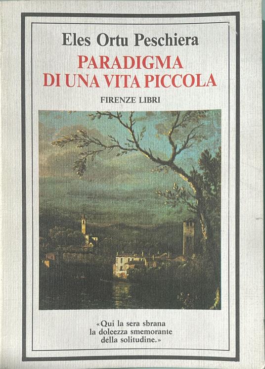 Paradigma di una vita piccola - copertina