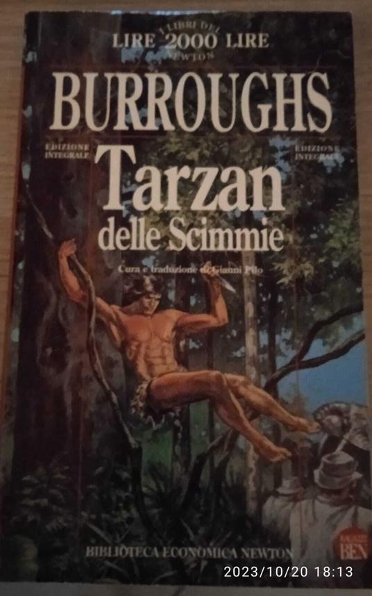 Tarzan delle scimmie - Edgar R. Burroughs - copertina