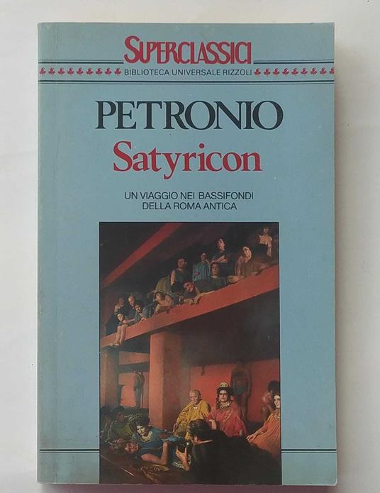 Satyricon - Arbitro Petronio - copertina