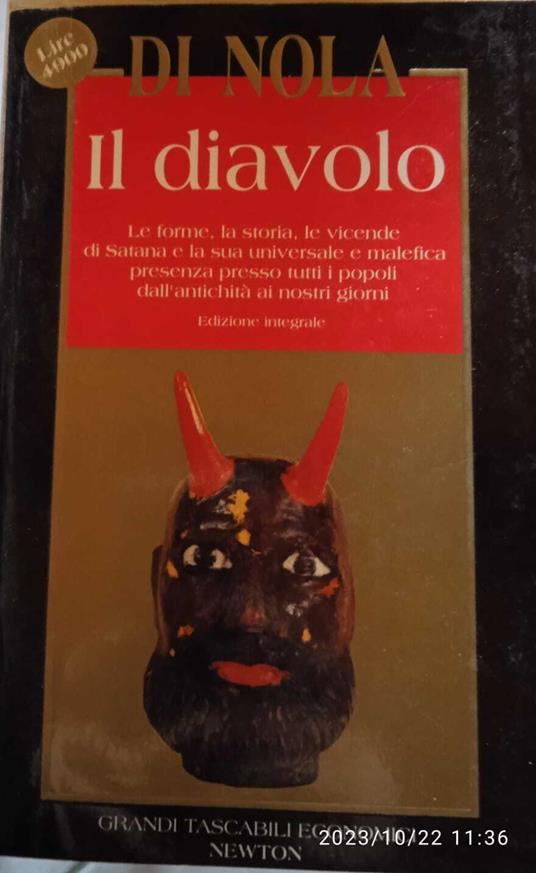 Il diavolo - Alfonso Maria Di Nola - copertina