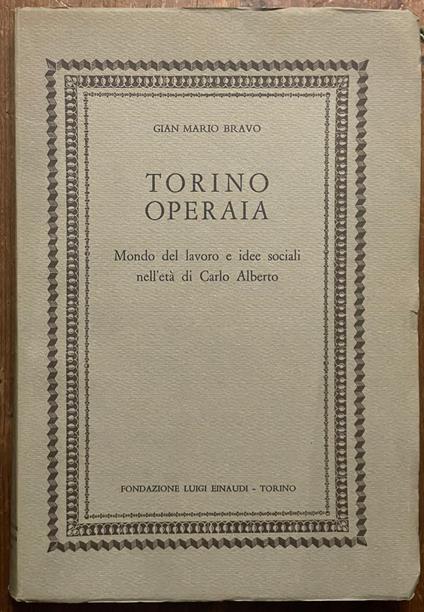 Torino operaia - copertina