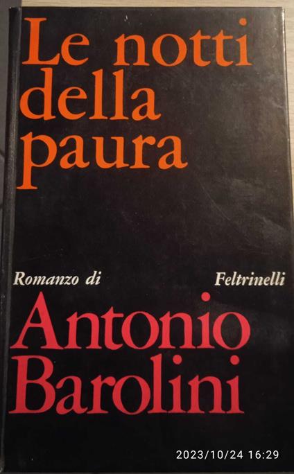 Le notti della paura - Antonio Barolini - copertina