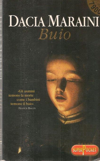 Buio - Dacia Maraini - copertina