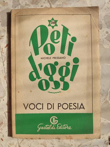 Poeti d'oggi - copertina