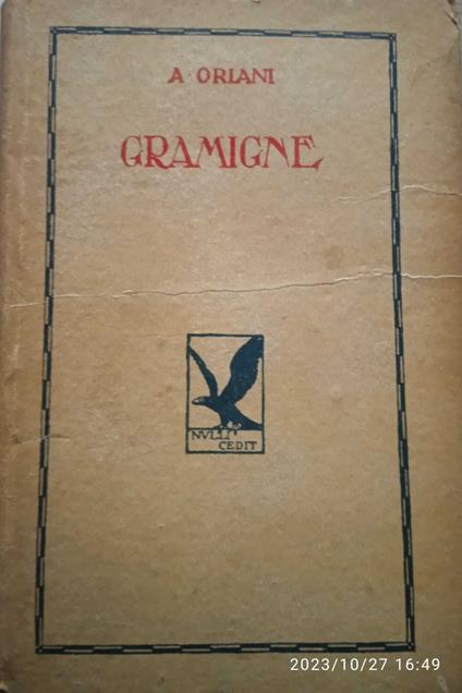 Gramigne - Alfredo Oriani - copertina