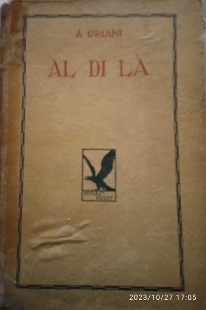 Al di là - Alfredo Oriani - copertina