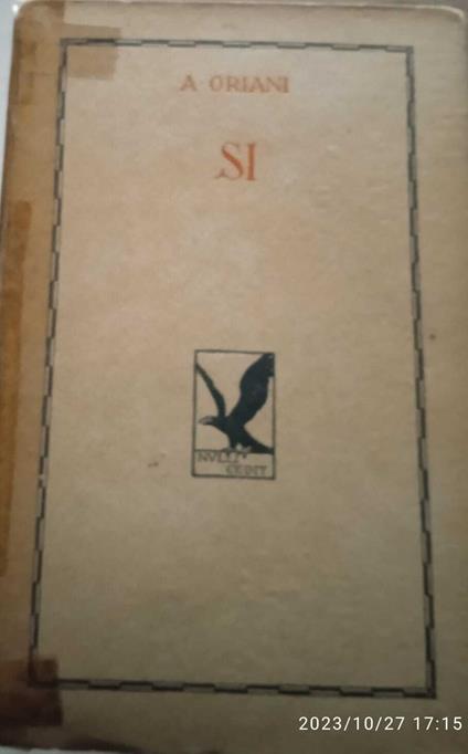 Si - Alfredo Oriani - copertina