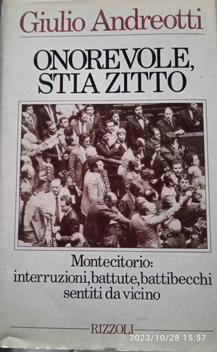 Onorevole stia zitto - Giulio Andreotti - copertina