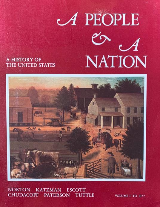 People and a Nation: v. 1: to 1877 - copertina