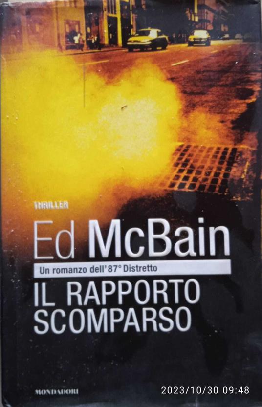 Il rapporto scomparso - Ed McBain - copertina