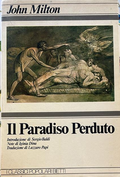 Il paradiso perduto - John Milton - copertina