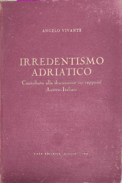 Irredentismo Adriatico - copertina
