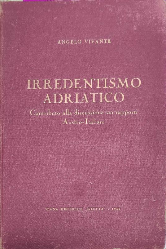 Irredentismo Adriatico - copertina