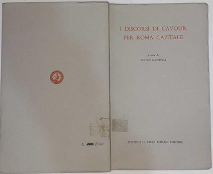 I discorsi di Cavour per Roma capitale - copertina