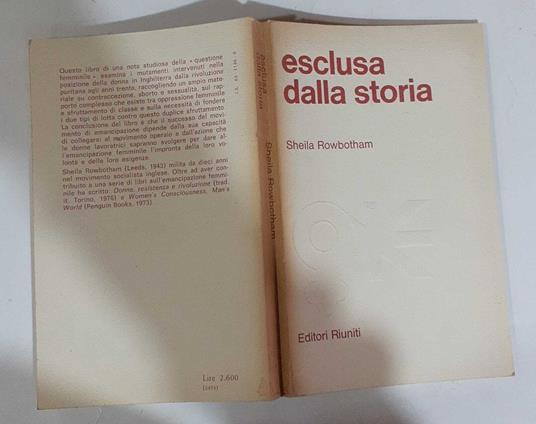 Esclusa dalla storia - Sheila Rowbotham - copertina