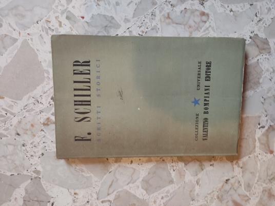 Scritti storici - Friedrich Schiller - copertina